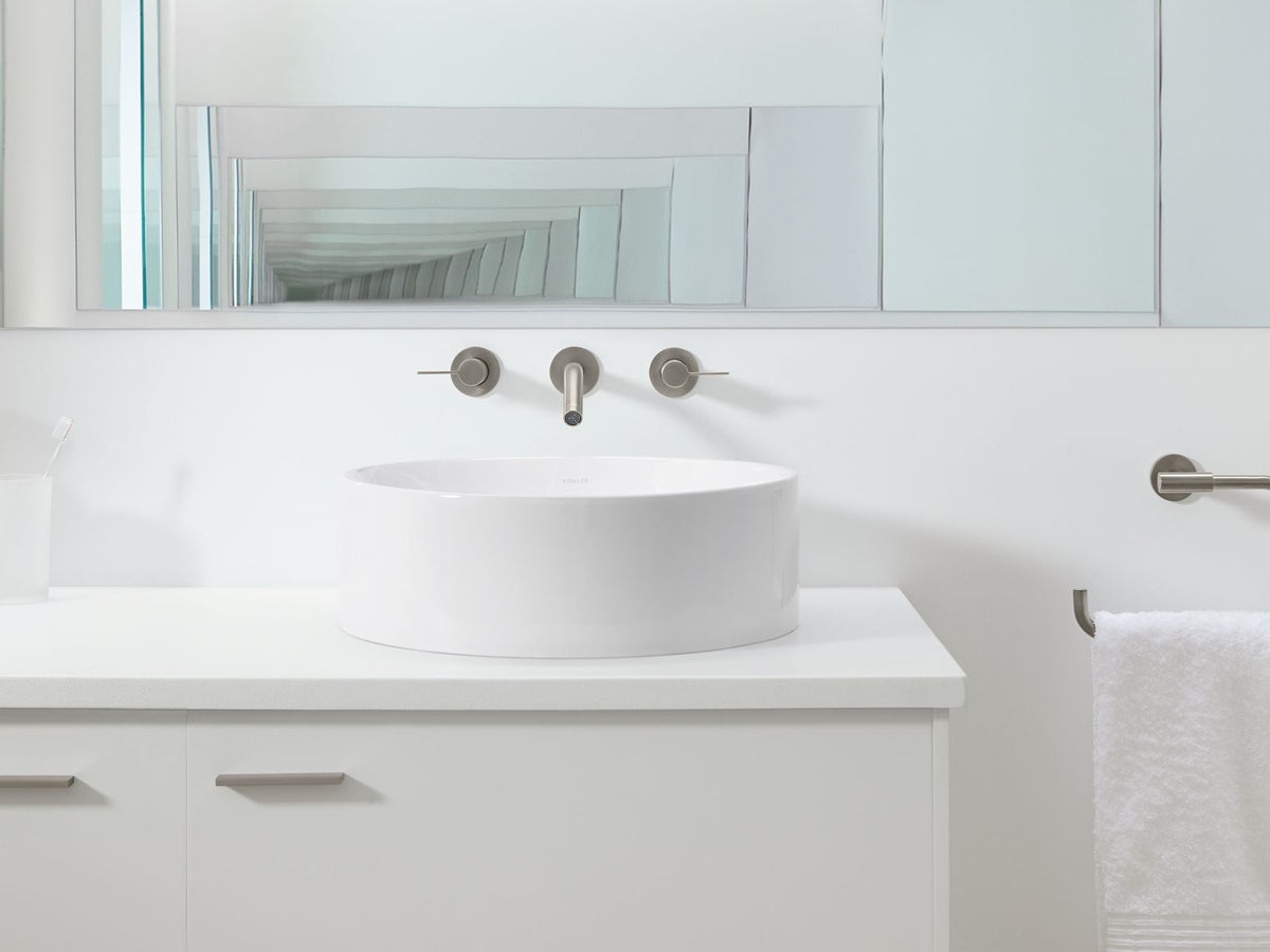 KOHLER K-14800-7 Vox 16-1/2" Round Vessel Bathroom Sink - Black Black