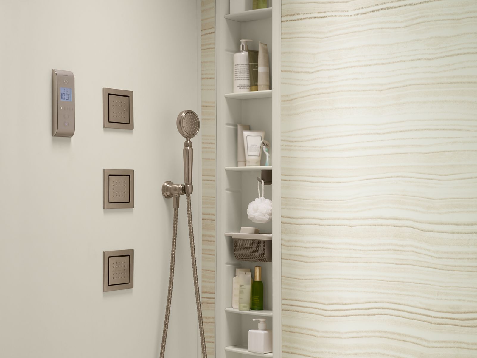 KOHLER K-72797-2MB Artifacts Handshower Holder - Vibrant Brushed Moderne Brass