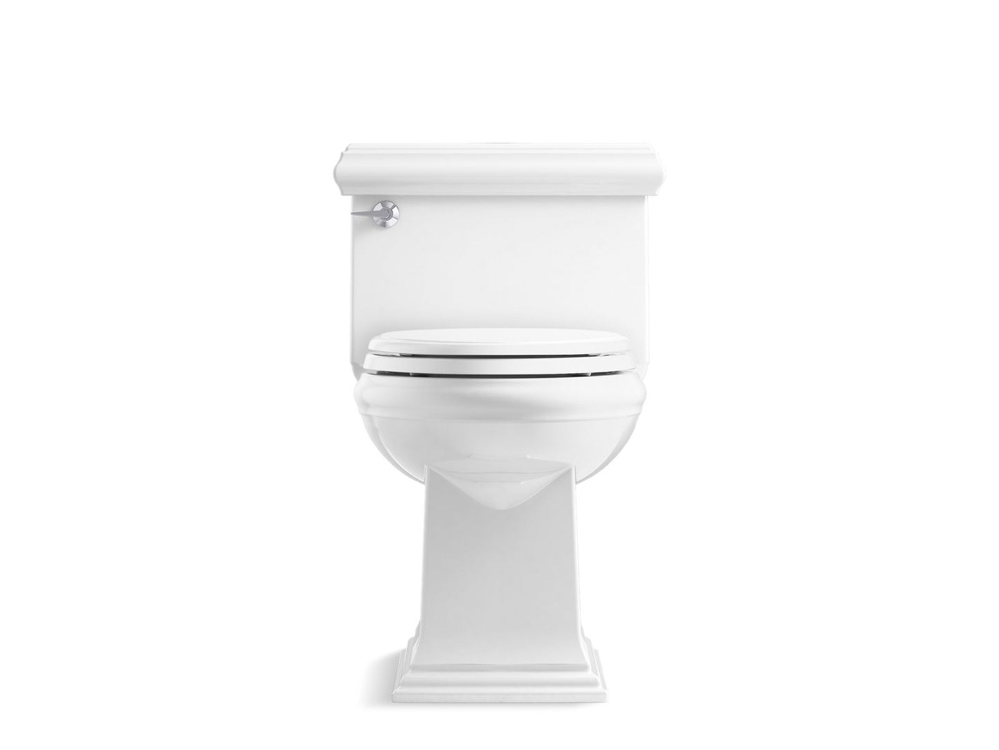 KOHLER K-6424-0 Memoirs Classic One-Piece Compact Elongated Toilet With Skirted Trapway, 1.28 Gpf In White
