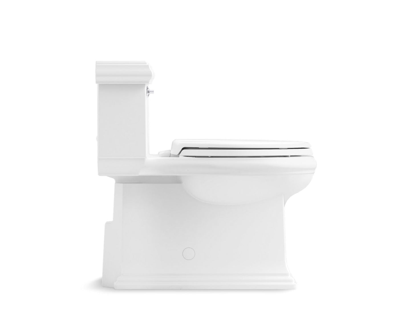 KOHLER K-6424-0 Memoirs Classic One-Piece Compact Elongated Toilet With Skirted Trapway, 1.28 Gpf In White