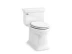 KOHLER K-6428-0 Memoirs Stately One-Piece Compact Elongated Toilet With Skirted Trapway, 1.28 Gpf - White
