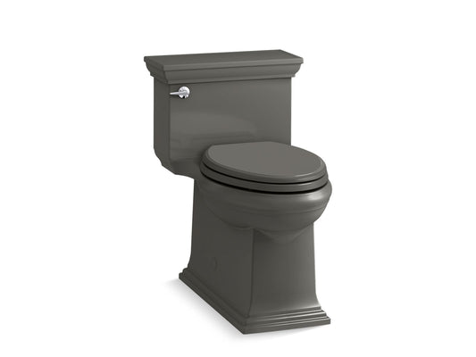 KOHLER K-6428-58 Memoirs Stately One-Piece Compact Elongated Toilet With Skirted Trapway, 1.28 Gpf In Thunder Grey