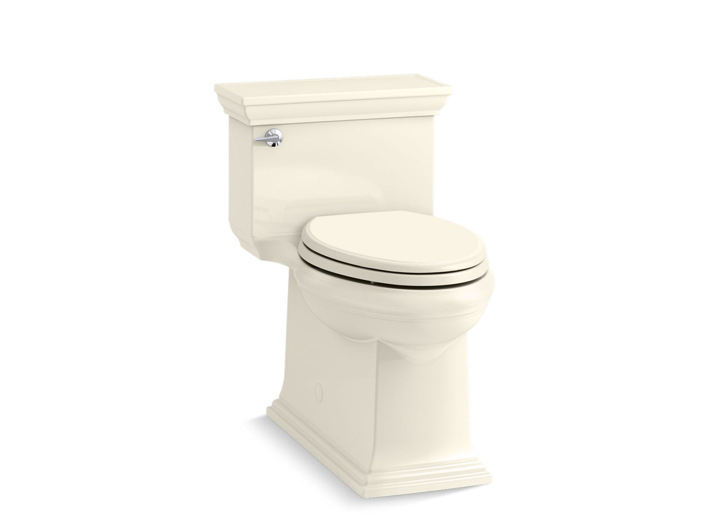 KOHLER K-6428-96 Memoirs Stately One-Piece Compact Elongated Toilet With Skirted Trapway, 1.28 Gpf In Biscuit