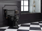 KOHLER K-3940-7 Kathryn One-Piece Compact Elongated Toilet With Concealed Trapway, 1.28 Gpf In Black Black