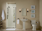 KOHLER K-CB-CLC1526FS 15" W X 26" H Aluminum Single-Door Medicine Cabinet With Mirrored Door, Beveled Edges