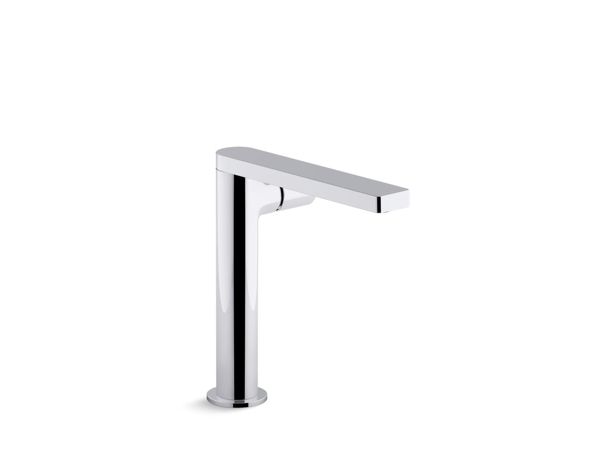 KOHLER K-73159-7-BV Composed Tall Single-Handle Bathroom Sink Faucet With Cylindrical Handle, 1.2 Gpm - Vibrant Brushed Bronze