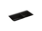 KOHLER K-8204-CM4 Cairn 33-1/2" Undermount Double-Bowl Kitchen Sink - Matte Grey