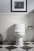 KOHLER K-3619-0 Cimarron One-Piece Elongated Toilet With Concealed Trapway, 1.28 Gpf - White
