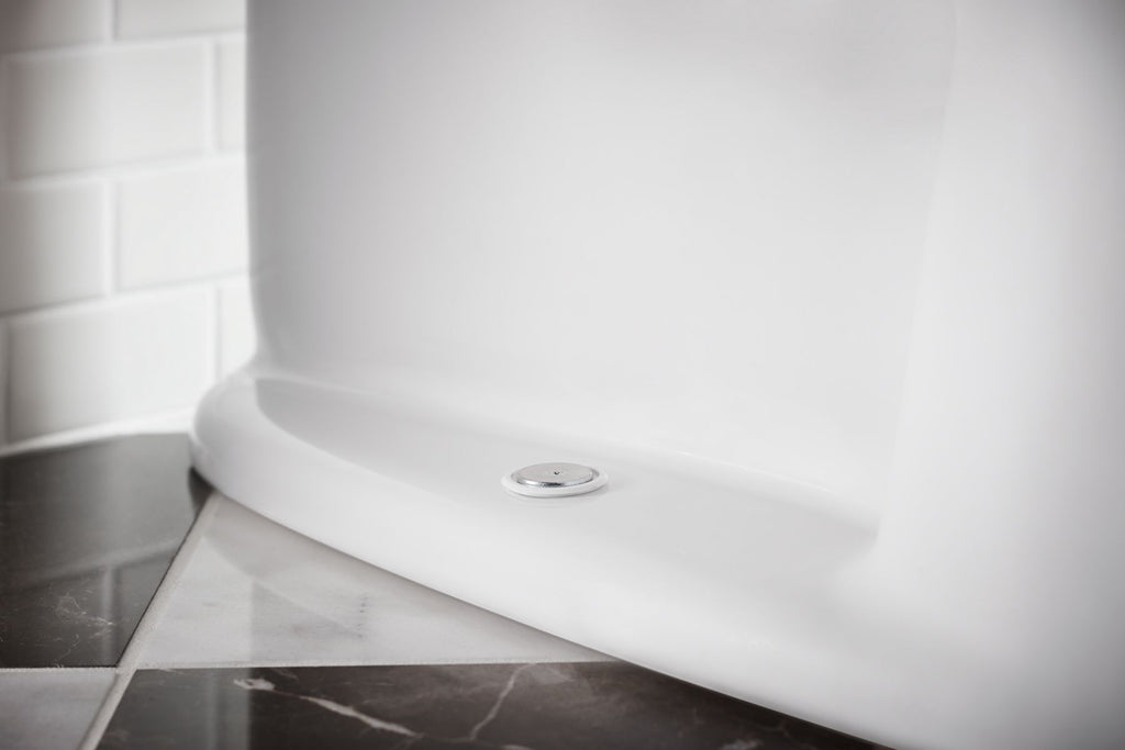 KOHLER K-3619-0 Cimarron One-Piece Elongated Toilet With Concealed Trapway, 1.28 Gpf - White