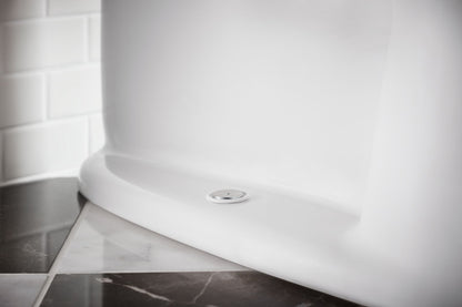 KOHLER K-3619-0 Cimarron One-Piece Elongated Toilet With Concealed Trapway, 1.28 Gpf - White
