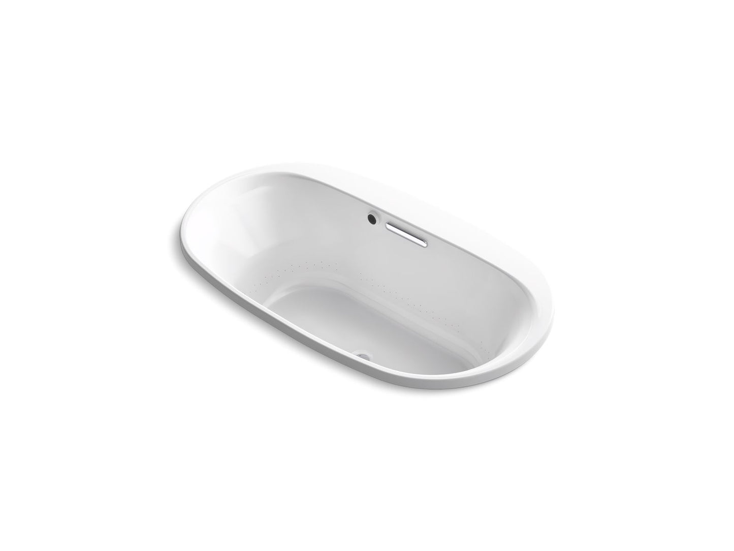 KOHLER K-5716-GH-0 Underscore 66" X 36" Drop-In Heated Bubblemassage Air Bath In White