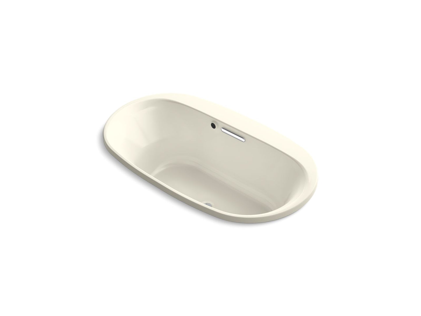 KOHLER K-5715-W1-96 Underscore 65-1/2" X 35-3/4" Drop-In Bath With Bask Heated Surface In Biscuit