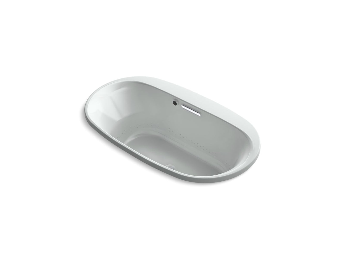 KOHLER K-5716-GH-95 Underscore 66" X 36" Drop-In Heated Bubblemassage Air Bath In Ice Grey