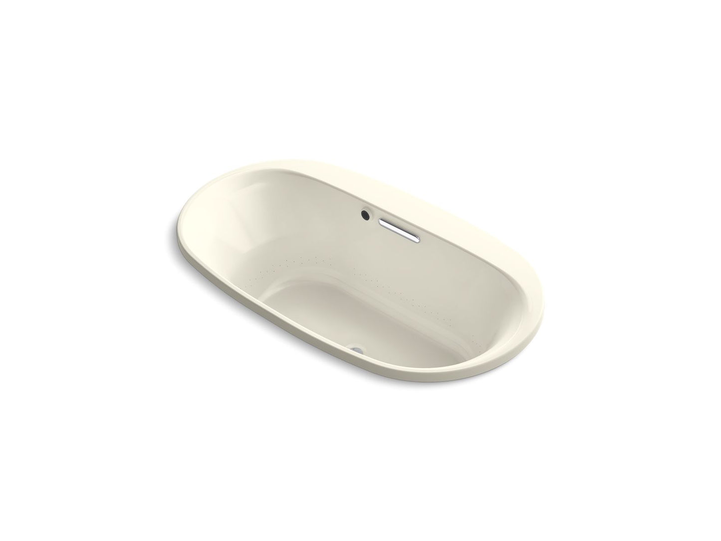 KOHLER K-5716-GH-96 Underscore 66" X 36" Drop-In Heated Bubblemassage Air Bath In Biscuit