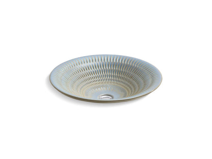 KOHLER K-17890-RL-RB3 Derring Carillon 17-3/4" round drop-in bathroom sink, no overflow - Bluestone Rutile