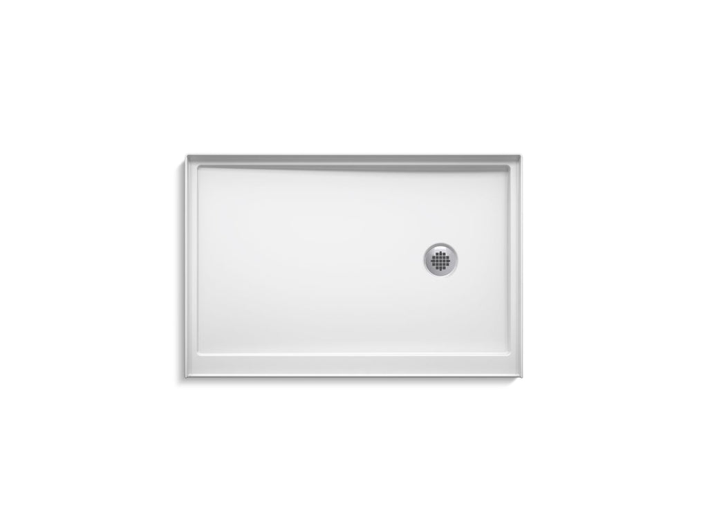 KOHLER K-8638-0 Rely 48" X 32" Alcove Shower Base, Right Drain - White