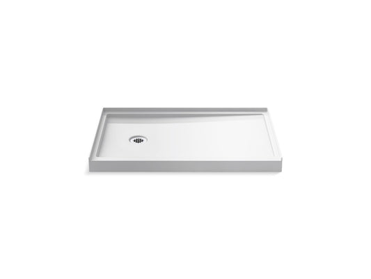 KOHLER K-8639-0 Rely 48" x 32" alcove shower base, left drain - White