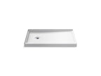 KOHLER K-8639-96 Rely 48" X 32" Alcove Shower Base, Left Drain - Biscuit
