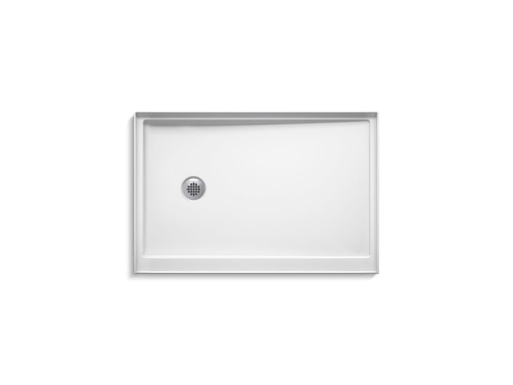 KOHLER K-8639-96 Rely 48" X 32" Alcove Shower Base, Left Drain - Biscuit