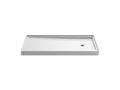 KOHLER K-8642-0 Rely 60" X 30" Alcove Shower Base, Right Drain - White