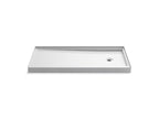 KOHLER K-8642-0 Rely 60" X 30" Alcove Shower Base, Right Drain - White