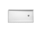 KOHLER K-8642-0 Rely 60" X 30" Alcove Shower Base, Right Drain - White