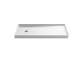 KOHLER K-8643-0 Rely 60" X 30" Alcove Shower Base, Left Drain - White