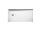 KOHLER K-8643-0 Rely 60" X 30" Alcove Shower Base, Left Drain - White