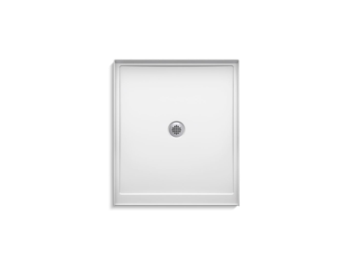 KOHLER K-8647-0 Rely 36" x 42" alcove shower base, center drain - White