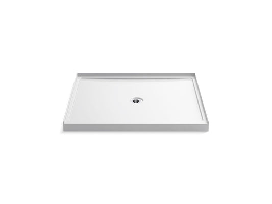 KOHLER K-8648-0 Rely 48" X 42" Alcove Shower Base, Center Drain In White