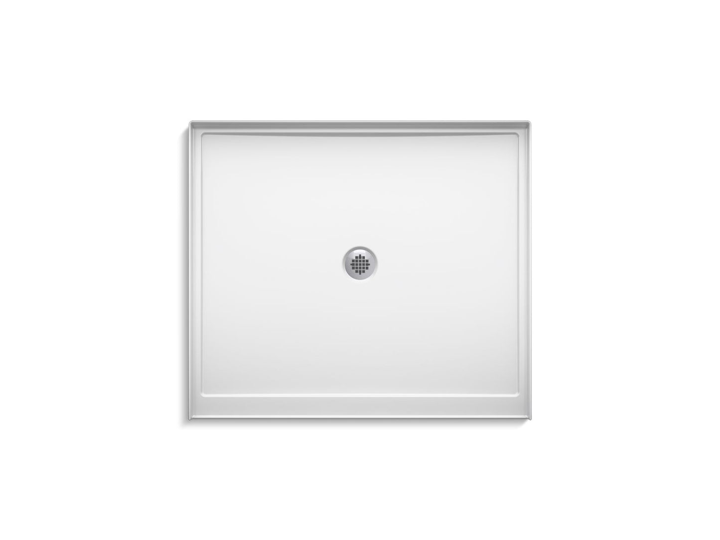 KOHLER K-8648-0 Rely 48" x 42" alcove shower base, center drain - White