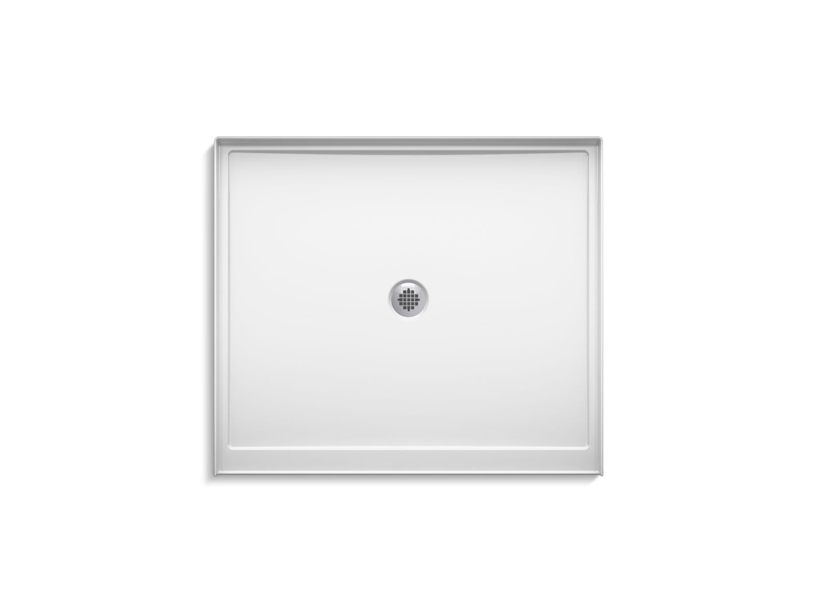 KOHLER K-8648-96 Rely 48" X 42" Alcove Shower Base, Center Drain - Biscuit