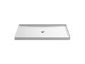 KOHLER K-8649-0 Rely 60" X 34" Alcove Shower Base, Center Drain - White