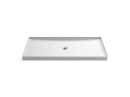 KOHLER K-8649-0 Rely 60" X 34" Alcove Shower Base, Center Drain - White