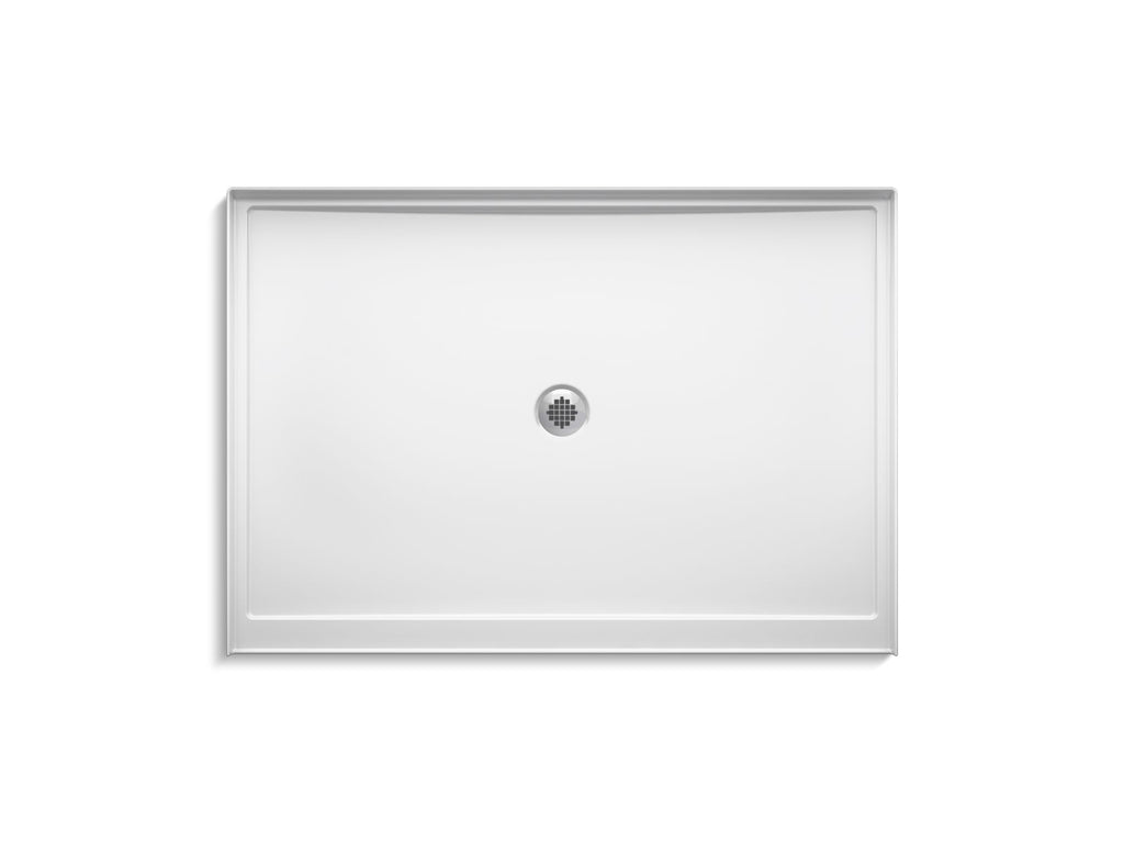 KOHLER K-8659-96 Rely 60" X 42" Alcove Shower Base, Center Drain - Biscuit
