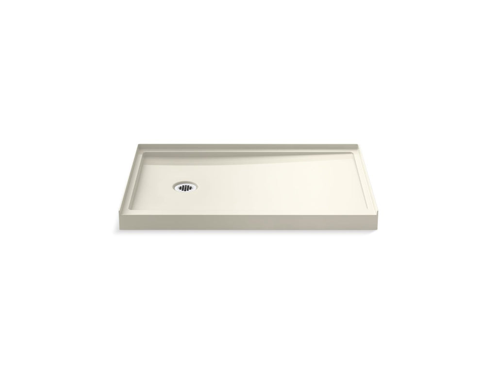 KOHLER K-8639-96 Rely 48" X 32" Alcove Shower Base, Left Drain - Biscuit