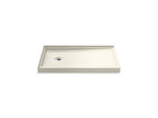 KOHLER K-8639-96 Rely 48" X 32" Alcove Shower Base, Left Drain - Biscuit