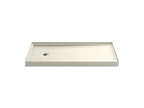 KOHLER K-8643-96 Rely 60" X 30" Alcove Shower Base, Left Drain - Biscuit