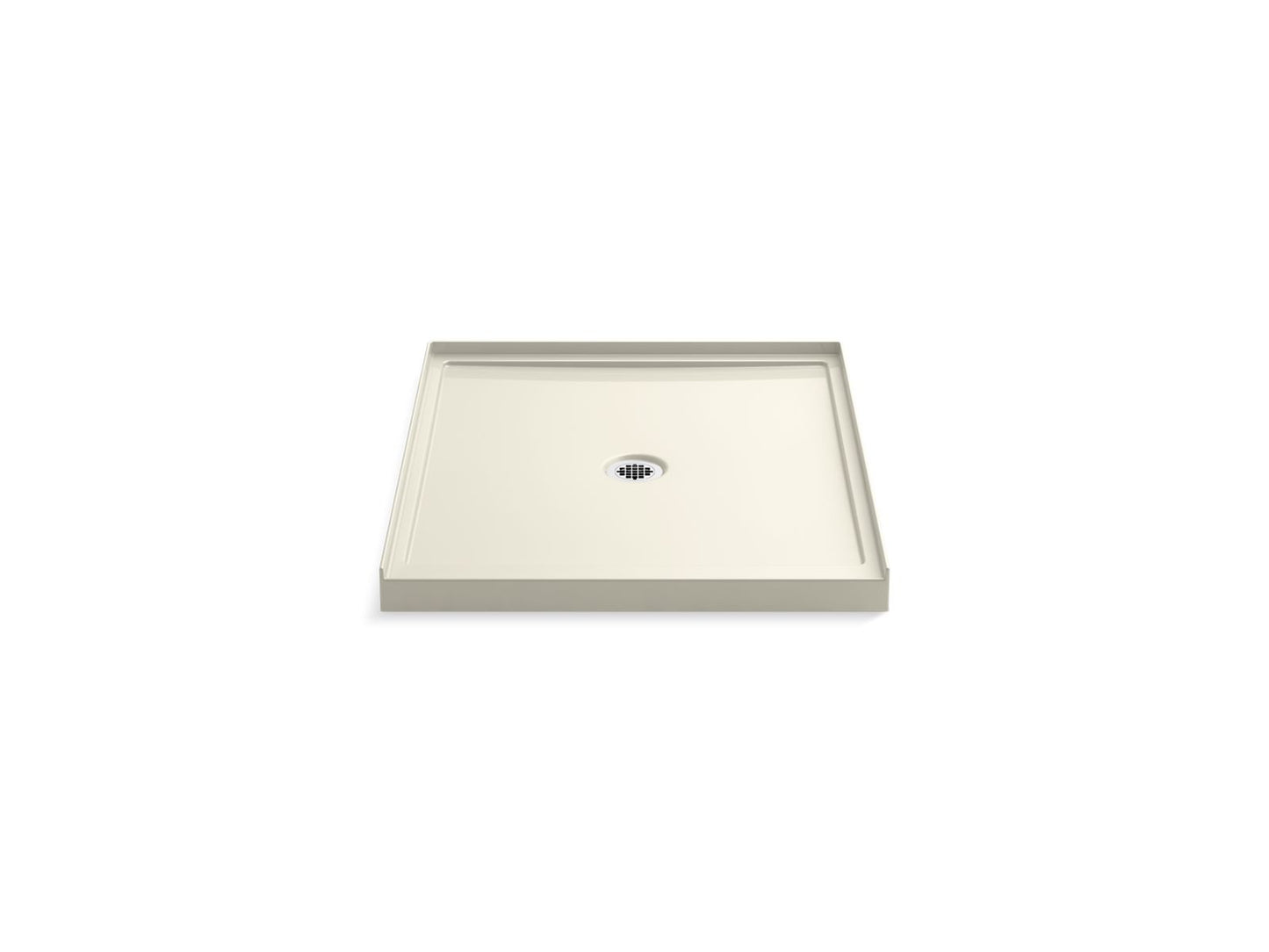 KOHLER K-8647-96 Rely 36" x 42" alcove shower base, center drain - Biscuit