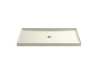 KOHLER K-8649-96 Rely 60" X 34" Alcove Shower Base, Center Drain - Biscuit