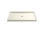 KOHLER K-8659-96 Rely 60" X 42" Alcove Shower Base, Center Drain - Biscuit