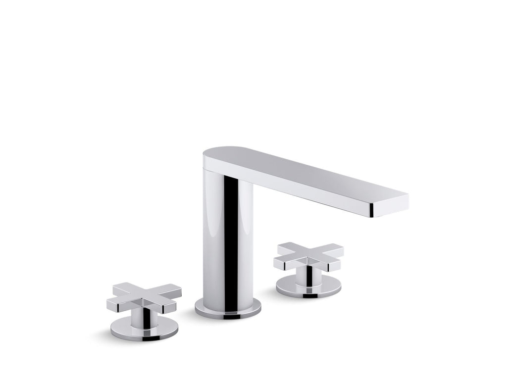 KOHLER K-73081-3-2MB Composed Deck-Mount Bath Faucet With Cross Handles - Vibrant Brushed Moderne Brass