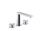 KOHLER K-73081-3-2MB Composed Deck-Mount Bath Faucet With Cross Handles - Vibrant Brushed Moderne Brass