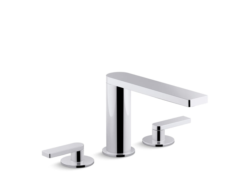 KOHLER K-73060-4-2MB Composed Widespread Bathroom Sink Faucet With Lever Handles, 1.2 Gpm - Vibrant Brushed Moderne Brass