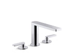 KOHLER K-73060-4-2MB Composed Widespread Bathroom Sink Faucet With Lever Handles, 1.2 Gpm - Vibrant Brushed Moderne Brass