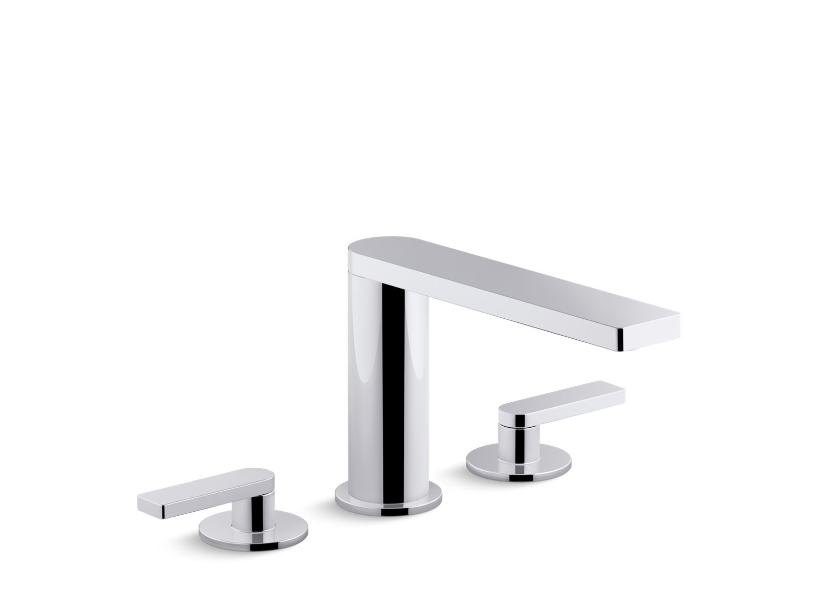 KOHLER K-73060-4-2MB Composed Widespread Bathroom Sink Faucet With Lever Handles, 1.2 Gpm - Vibrant Brushed Moderne Brass