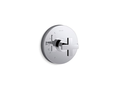 KOHLER K-TS73115-3-CP Composed Rite-Temp valve trim with cross handle - Polished Chrome