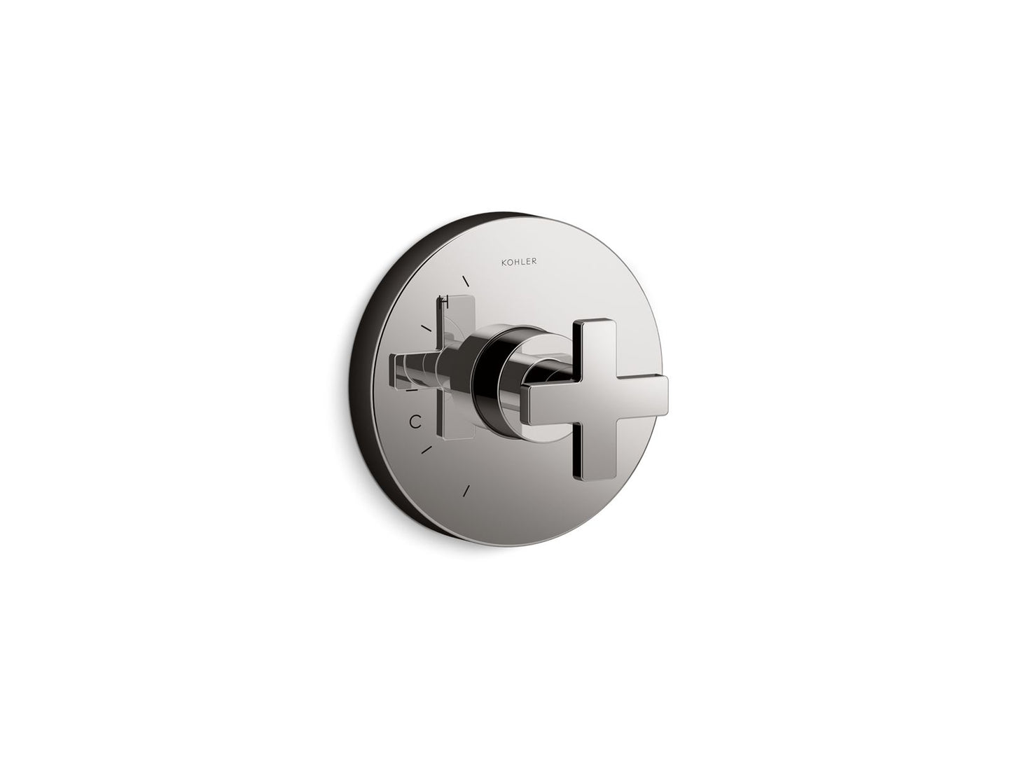 KOHLER K-TS73115-3-TT Composed Rite-Temp Valve Trim With Cross Handle In Vibrant Titanium