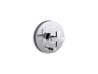 KOHLER K-T73117-3-BV Composed Rite-Temp Valve Trim With Push-Button Diverter And Cross Handle - Vibrant Brushed Bronze