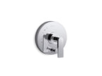 KOHLER K-T73117-4-CP Composed Rite-Temp Valve Trim With Push-Button Diverter And Lever Handle - Polished Chrome